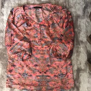 Pink💗 multi colored blouse.